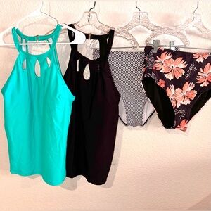 4 piece mix & match tankini set